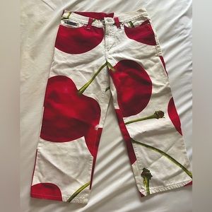 Dolce & Gabbana Vintage D&G Cherry Denim Pants